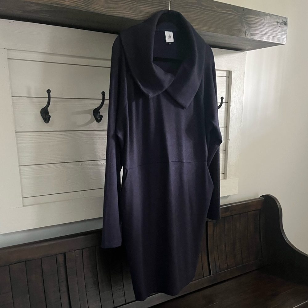 Cabi #4390 Classy Round Up Dress In Soft Knit Women’s Size: L - Picture 13 of 16